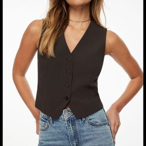 Dynamite Millie Tailored Four Button Vest
